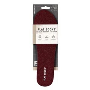 Cranberry Wool Flat Socks